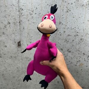 Dino Plush‎ Toy Purple Dinosaur Stuffed Animal Collectible Vintage Flintstones